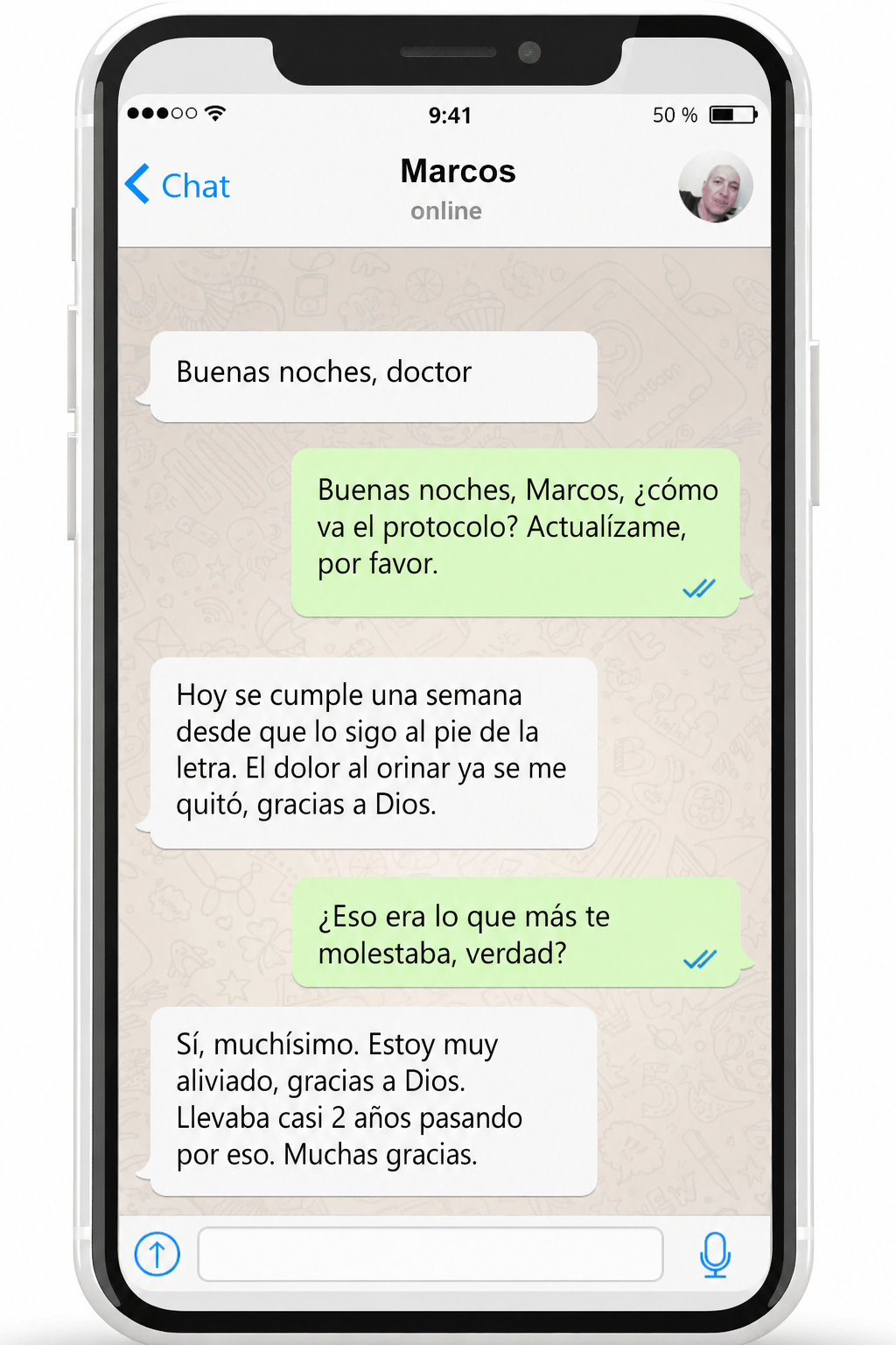 WhatsApp Testimonio 3